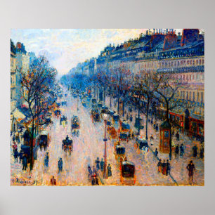 Boulevard Montmartre Camille Pissarro 1897 Poster