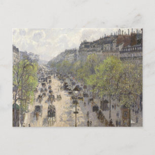 Boulevard Montmartre Camille Pissarro Postkarte