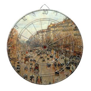 Boulevard Montmartre-Eremitage Camille Pissarro Dartscheibe