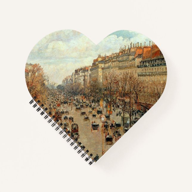 Boulevard Montmartre-Eremitage Camille Pissarro Notizbuch (Vorderseite)