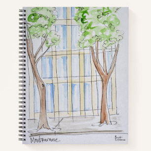 Boulevard Montparnasse Paris, Frankreich Notizbuch