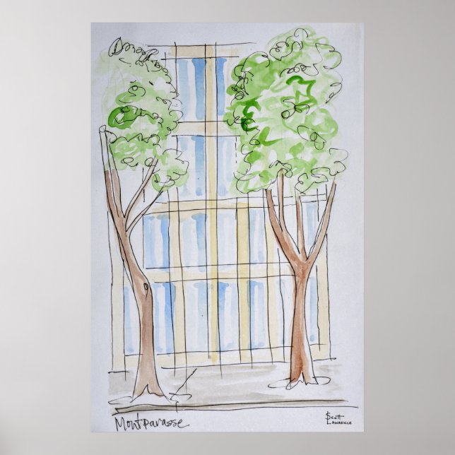 Boulevard Montparnasse | Paris, Frankreich Poster (Vorne)