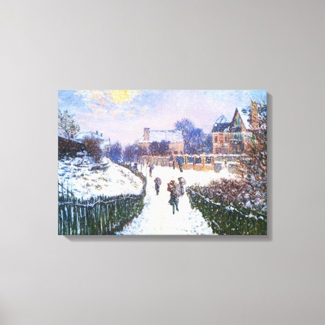 Boulevard Saint Denis Argenteuil von Claude Monet Leinwanddruck (Vorderseite)