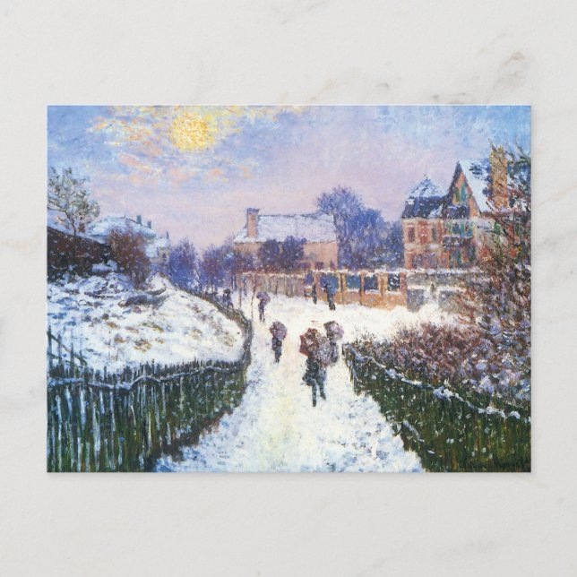 Boulevard Saint Denis Argenteuil von Claude Monet Postkarte (Vorderseite)