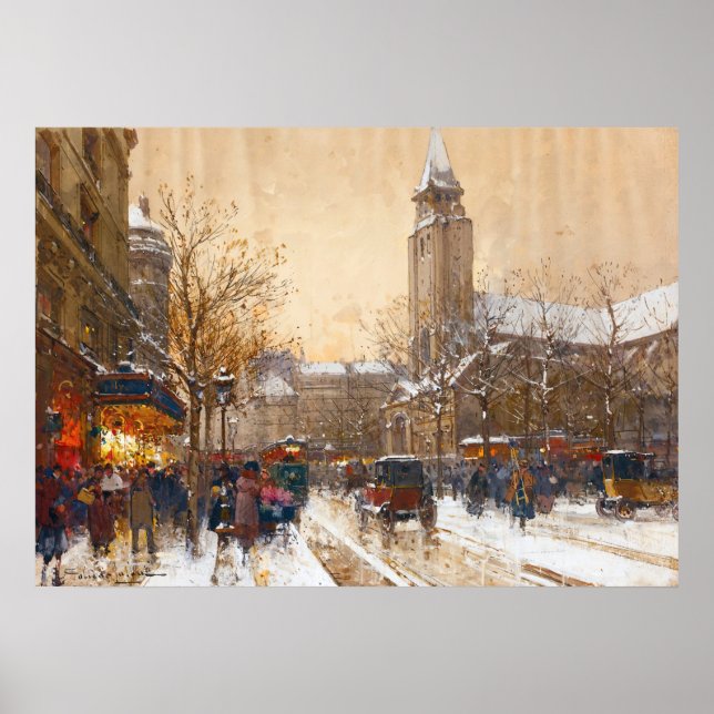 Boulevard Saint-Germain, Paris-Eugène Galien-Lalou Poster (Vorne)