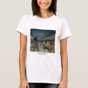 Boulevarde Montmartre am Nacht~ Camille Pissarro T-Shirt