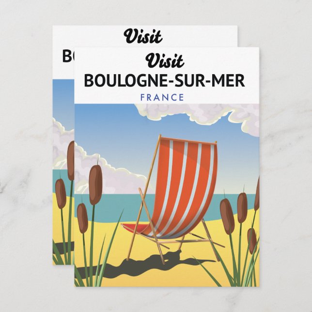 Boulogne-sur-Mer france travel poster (Vorne/Hinten)