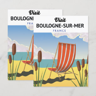 Boulogne-sur-Mer Frankreich Reiseplakat