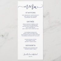 Bounce Calligraphie Wirbel (Navy Blue) Hochzeit