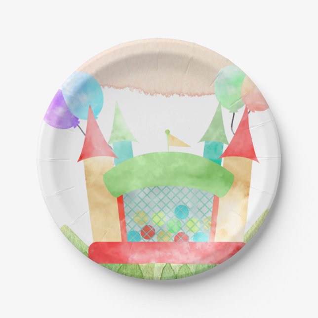 Bounce House Bash Party Pappteller (Vorderseite)