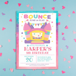 Bounce House Birthday Party Einladung