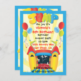 Bounce House Einladung