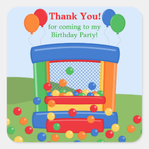 Bounce House Geburtstagsparty Sticker
