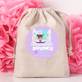 Bounce House Jump Play 5. Geburtstag Runder Aufkleber