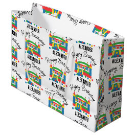 Bounce House Jumping Castle Ball Kids Name Große Geschenktüte