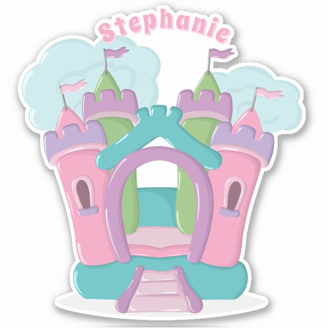 Bounce House Party Aufkleber (Vorderseite)