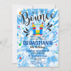 Bounce House Party Einladung Boy Jumping Castle