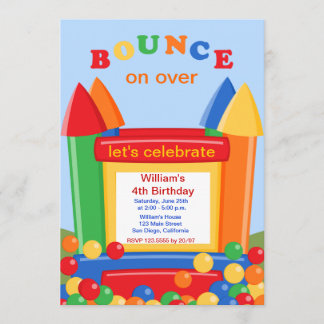 Bounce House Party Einladungen