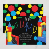 Bounce Jump Kindergeburtstag Party Dots Balloons