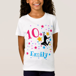 Bounce Jump Trampolin Geburtstags-Girl-Party  T-Shirt