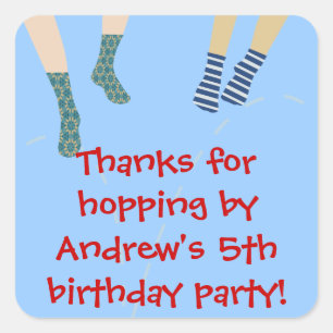 Bounce Party Vielen Dank, Sticker