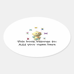 BOUNCING BABY JUGEND MIT 9 SCHALTFLÄCHEN OVALER AUFKLEBER