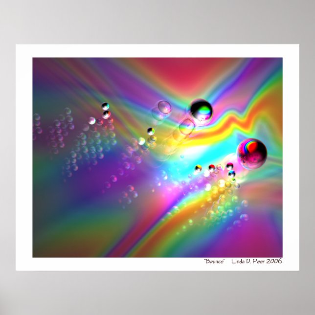 Bouncing Balls Abstrakt Poster (Vorne)