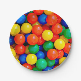 Bouncy Balls Ball Pit themed Birthday Party Pappteller
