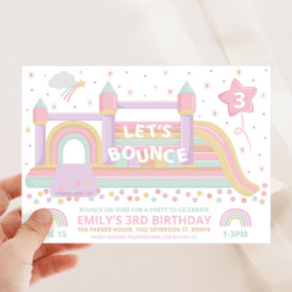 Bouncy Castle Birthday Einladung