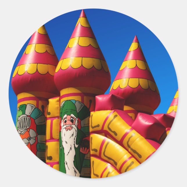 Bouncy Castle Round Sticker (Vorderseite)