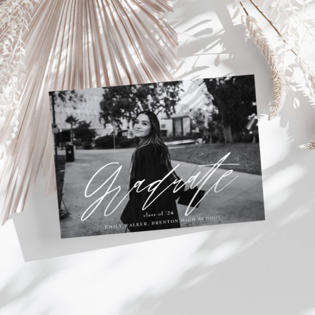 Bouncy Script Abschluss Announccard Ankündigung (Von Creator hochgeladen)