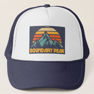 Boundary Peak Nevada Retro Türkis Truckerkappe