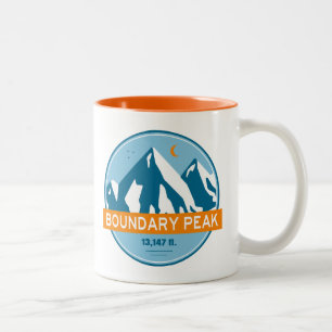 Boundary Peak Nevada Sterne Mond Zweifarbige Tasse