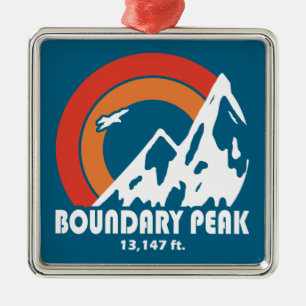 Boundary Peak Nevada Sun Eagle Ornament Aus Metall