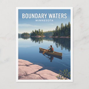 Boundary Waters Canoe Area Wilderness Ely Andenken Postkarte