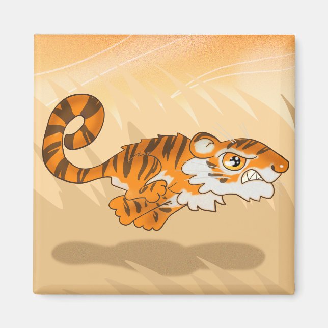 Bounding Tiger Magnet (Vorne)