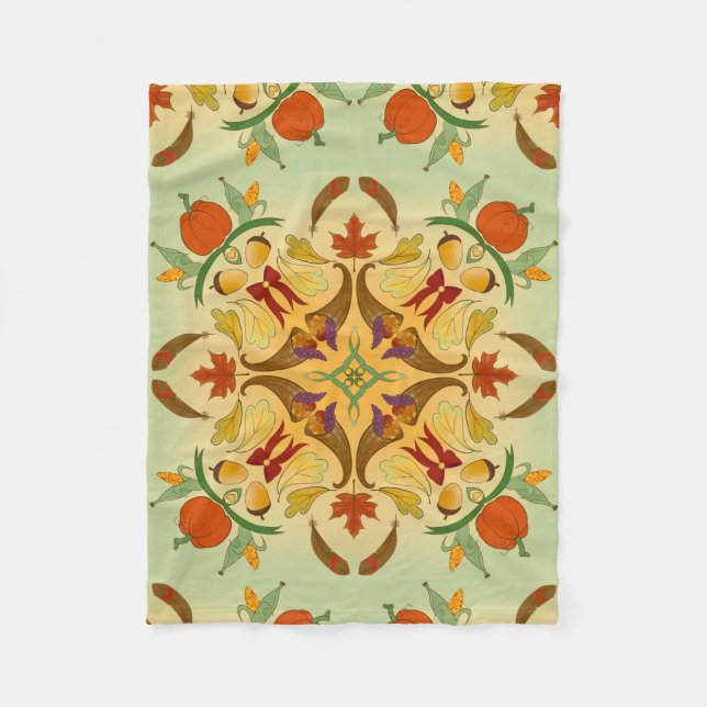 Bountiful Harvest Radial Art Fleecedecke (Vorderseite)