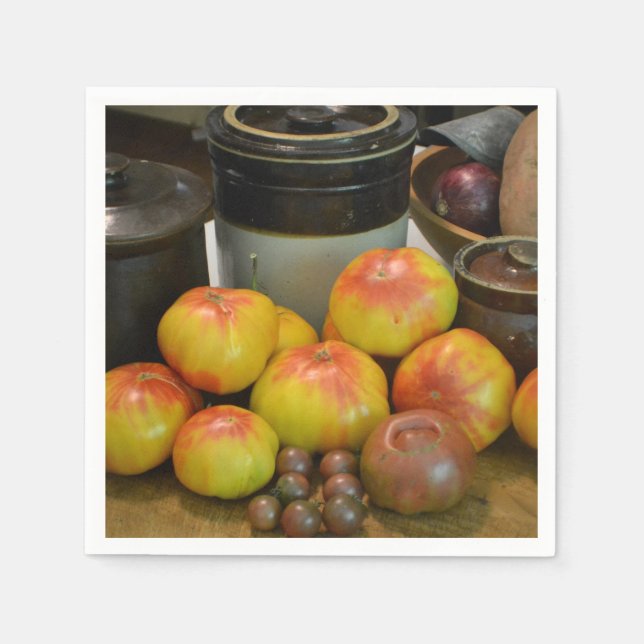 Bountiful Tomato Harvest Serviette (Vorderseite)