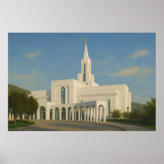 Bountiful Utah Temple Painting™ LDS Art Poster
