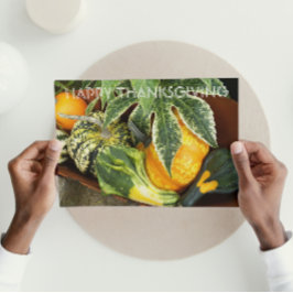 Bounty Harvest Squash Foto Erntedank Feiertagskarte