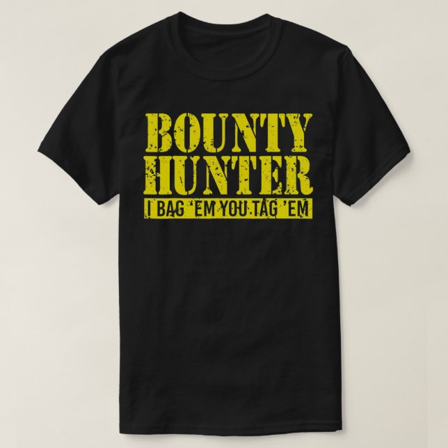 Bounty Hunter Halloween Cosplay Vintage Gift  T-Shirt (Design vorne)
