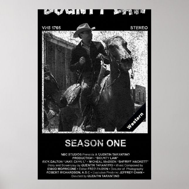Bounty Law VHS Poster (Vorne)