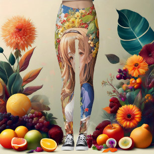 Bounty of the Seasons: Eine Feier in Collage Leggings