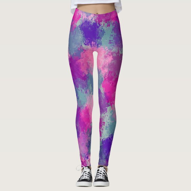 Bouquet Abstrakt Leggings (Vorderseite)