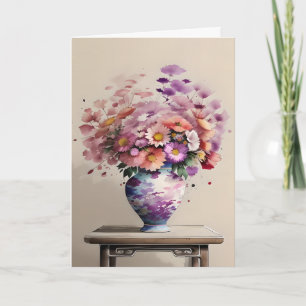 Bouquet am Tag der Tischmutter Feiertagskarte