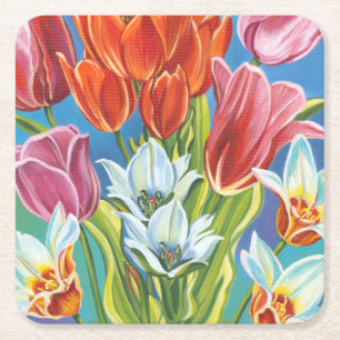 Bouquet an der Grenze III Rechteckiger Pappuntersetzer