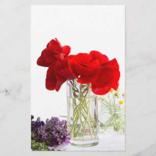 Bouquet aus roten Mohn Flyer