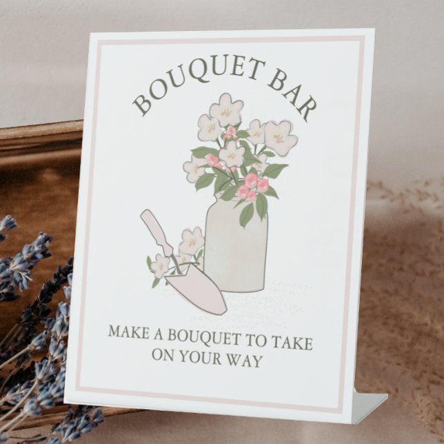 Bouquet Bar bauen Sie Ihre eigenen Blume und nehme Sockelschild (Von Creator hochgeladen)