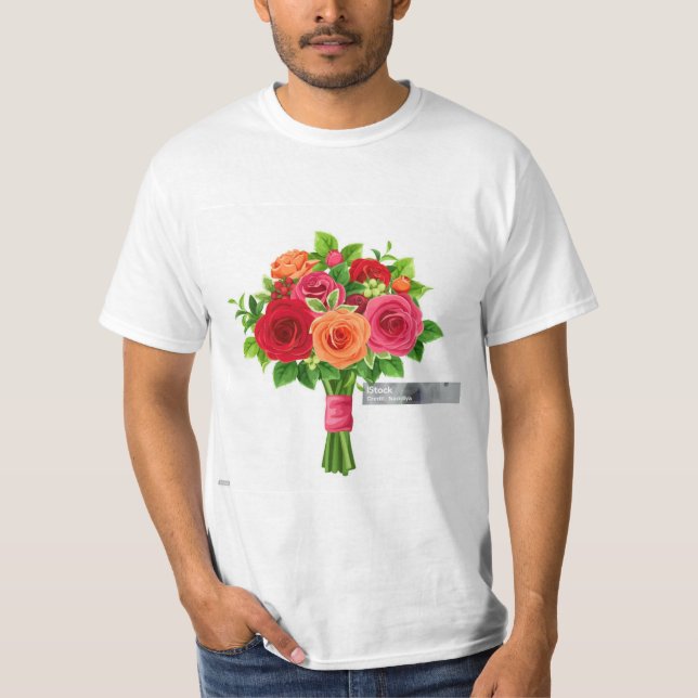 Bouquet Bloom T - Shirt Design" (Vorderseite)