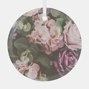 Bouquet-Blume, Vintager Filter, schöner Hintergrun Ornament Aus Glas